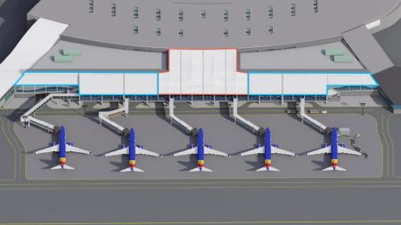 Airplanes at terminal